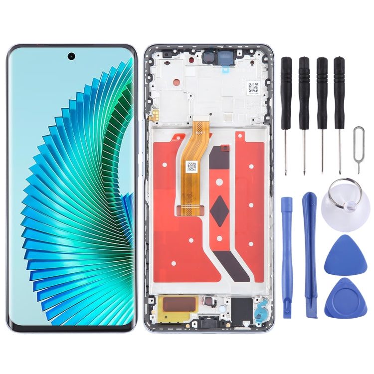For Honor Magic6 Lite Original LCD Screen Digitizer Full Assembly with Frame