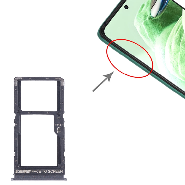 For Xiaomi Redmi Note 12 5G SIM Card Tray + SIM / Micro SD Card Tray