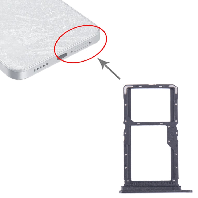 For Xiaomi Redmi Note 13 5G SIM Card Tray + SIM / Micro SD Card Tray