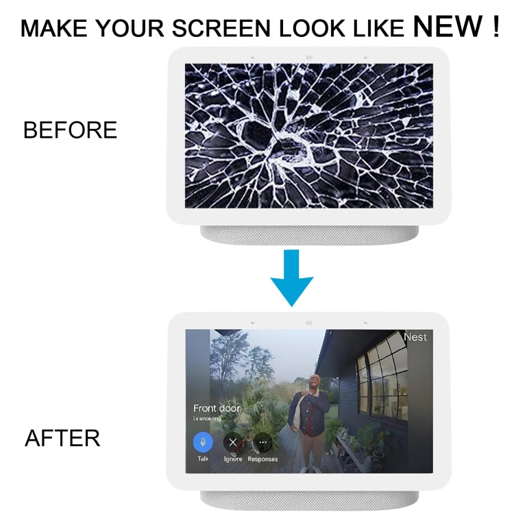 For Google Nest HUB Gen2 LCD Screen with Digitizer Full Assembly