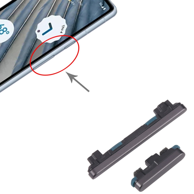 Bouton d'alimentation et bouton de contrôle du volume pour Google Pixel 7A, pour Google Pixel 7A