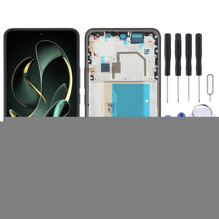 For Xiaomi Redmi K60 Ultra Original AMOLED Material LCD Screen Digitizer Full Assembly with Frame, For Xiaomi Redmi K60 Ultra (Original)