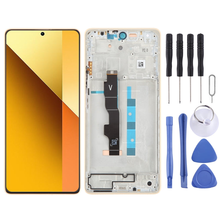 For Xiaomi Redmi Note 13 5G Original AMOLED Material LCD Screen Digitizer Full Assembly with Frame, For Xiaomi Redmi Note 13 5G(Original)