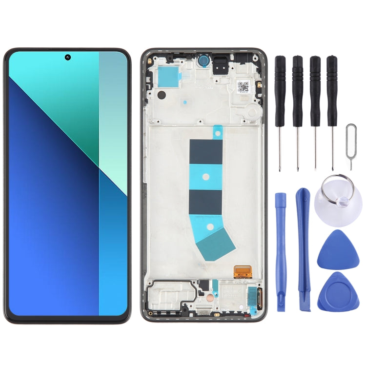 Écran LCD AMOLED d'origine pour Xiaomi Redmi Note 13 4G, assemblage complet avec châssis, pour Xiaomi Redmi Note 13 4G (Original)