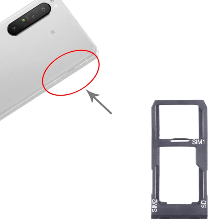 Tiroir pour carte SIM et carte Micro SD d'origine pour Sony Xperia 5 II (Original)