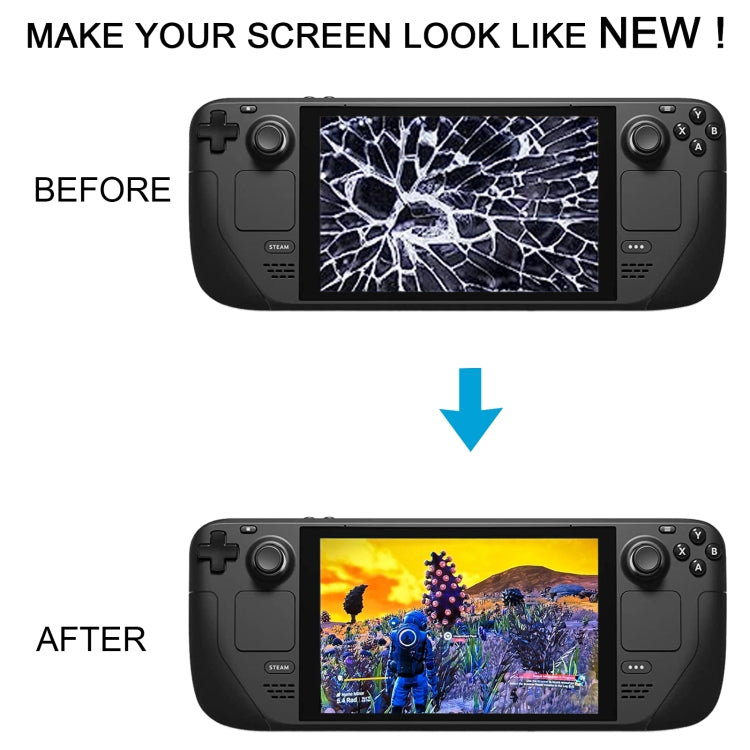 For Steam Deck Original LCD Screen Digitizer Full Assembly with Frame Frosted Version