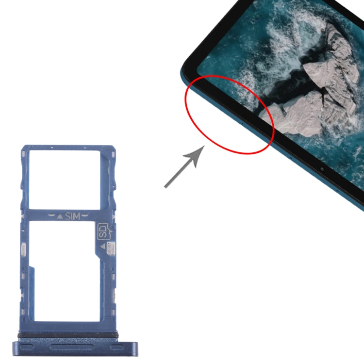 For Nokia T20 Original SIM Card Tray + Micro SD Card Tray