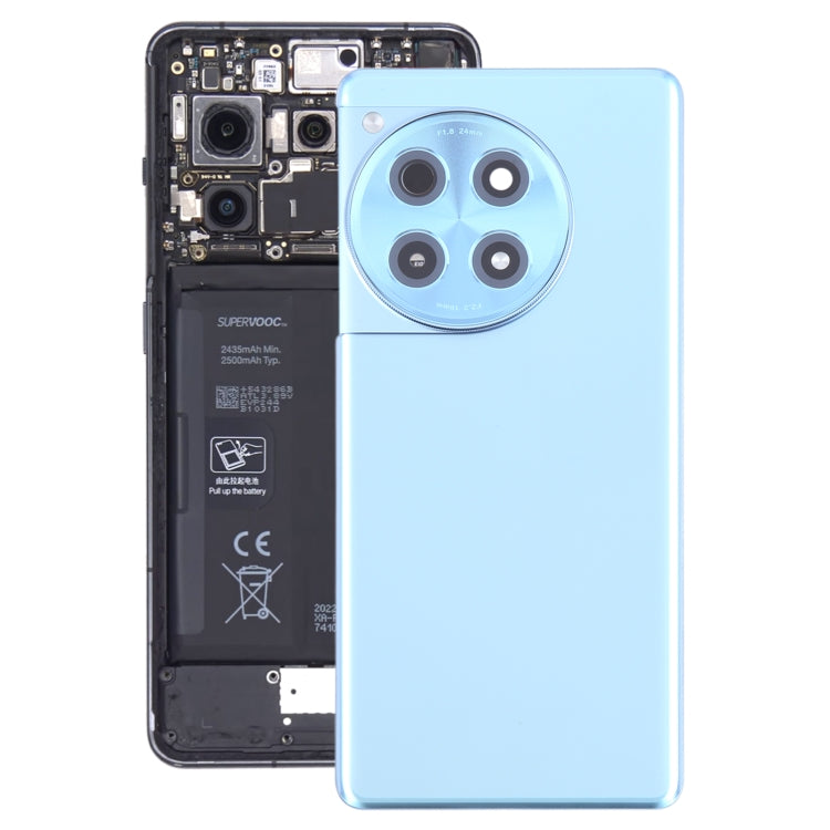 For OnePlus Ace 3 PJE110 Original Glass Battery Back Cover with Camera Lens, For OnePlus Ace 3 (Original), For OnePlus Ace 3 (Original)