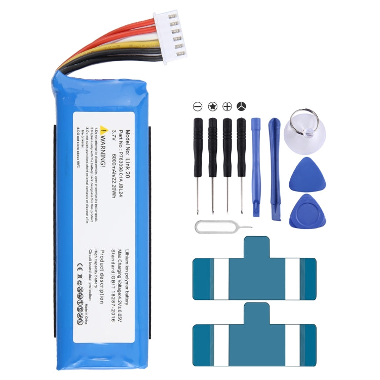 6000mAh Battery Replacement For JBL Link 20 Link20 P763098 01A