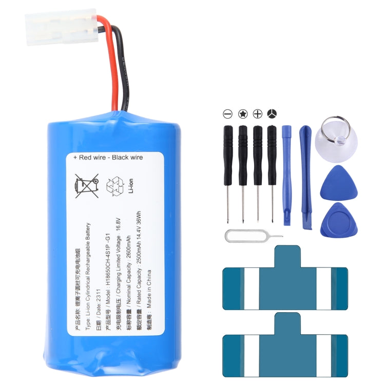 2500mAh 14.4V 36Wh H18650CH-4S1P Original Sweeping Machine Battery Replacement For Xiaomi MIJIA G1