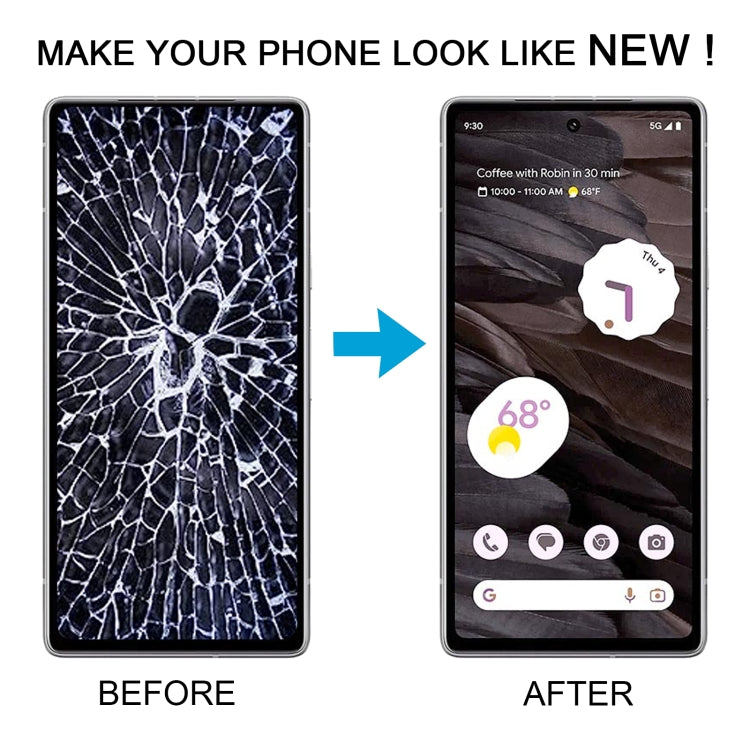 Écran LCD OLED complet avec châssis pour Google Pixel 7A G82U8 (bleu)