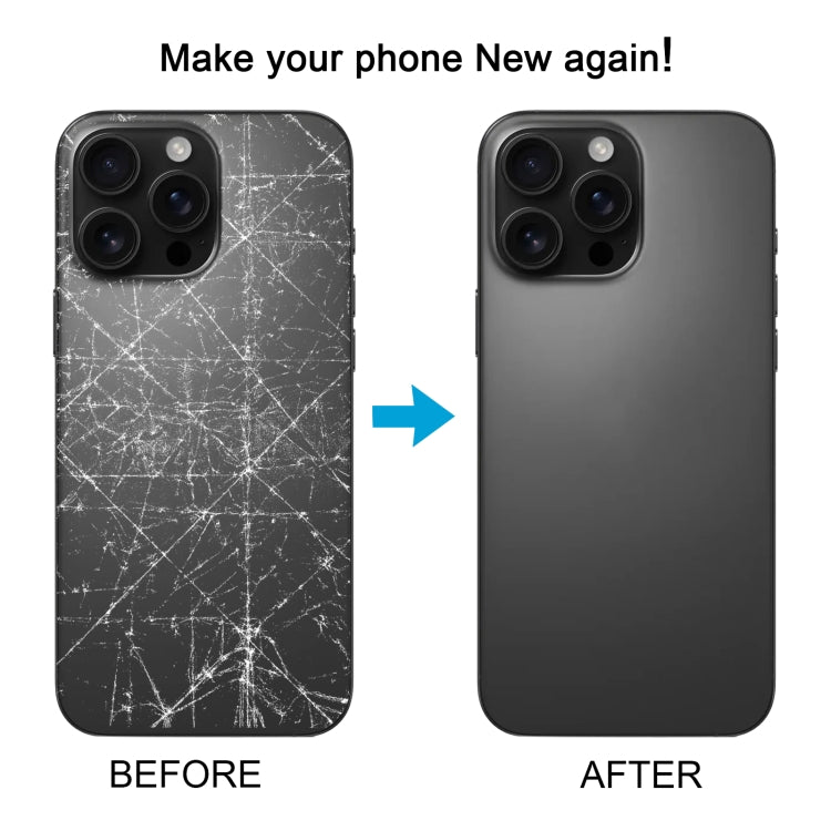 For iPhone 16 Pro Glass Original Battery Back Cover with Camera Lens Cover, For iPhone 16 Pro