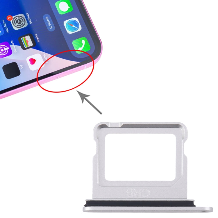 For iPhone 16 Plus SIM Card Tray, For iPhone 16 Plus(Single SIM), For iPhone 16 Plus (Single SIM)