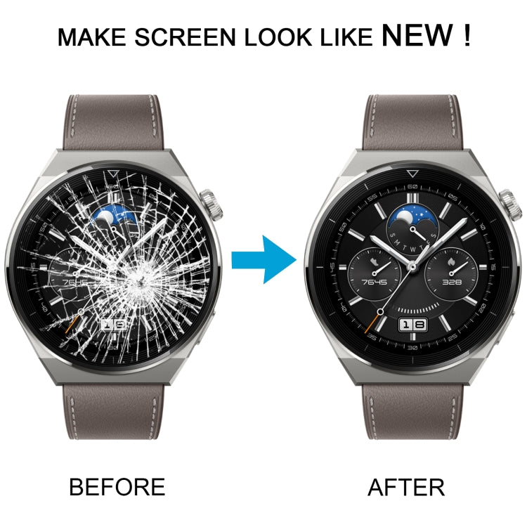 For Huawei Watch GT 3 Pro 42mm ODN-B19 OEM Front Screen Outer Glass Lens with OCA Optically Clear Adhesive