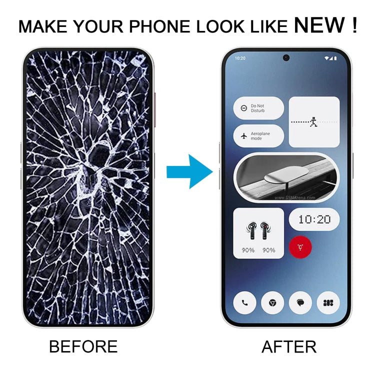 For Nothing Phone (2A) A142 5G Original AMOLED LCD Screen Digitizer Full Assembly with Frame