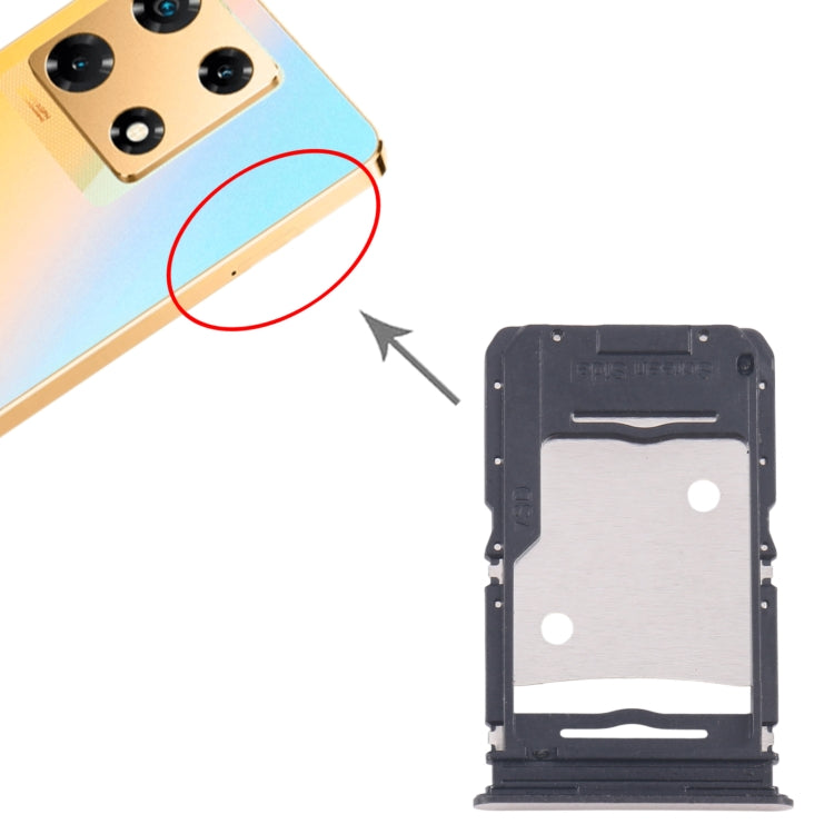 For Infinix Note 30 Pro X678B 5pcs SIM Card Tray + SIM Card Tray + Micro SD Card Tray