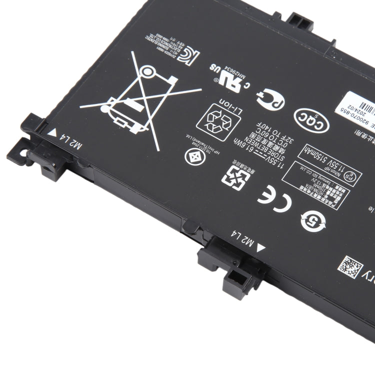 11.55V 61.6Wh 5150mAh Li-ion Battery For HP OMEN 15-bc011TX 15-bc012TX 15-bc013TX 15-AX015TX AX017TX TPN-Q173 HSTNN-UB7A 849910-850 TE03XL