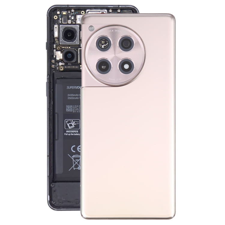 For OnePlus Ace 3 Battery Back Cover with Camera Lens Cover, For OnePlus Ace 3(with Camera Lens Frame)