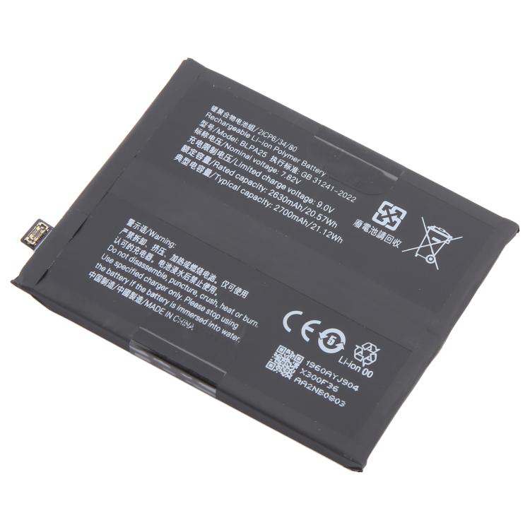 For OnePlus 12 5G BLPA25 2630mAh Battery Replacement