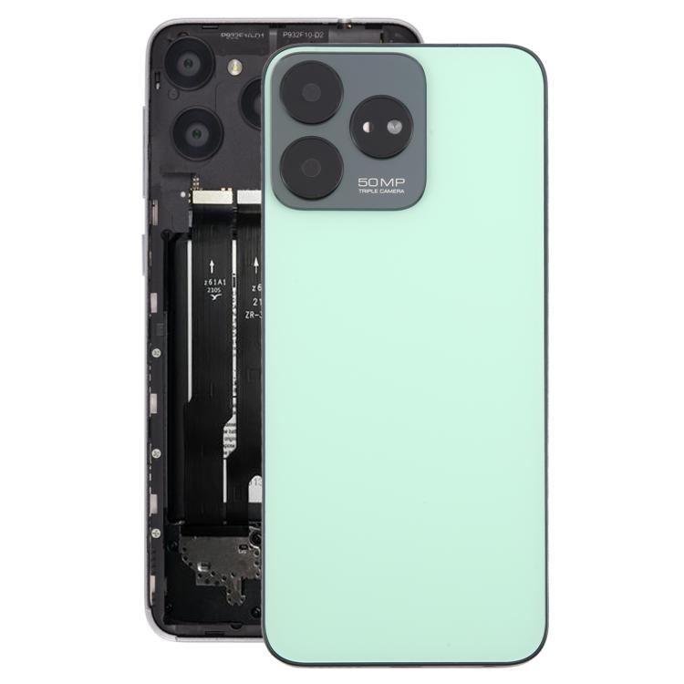Tapa trasera de batería de vidrio con marco central y tapa de lente de cámara para ZTE Axon 50 Lite 8050 (con marco central)