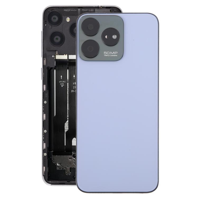 Tapa trasera de batería de vidrio con marco central y tapa de lente de cámara para ZTE Axon 50 Lite 8050 (con marco central)