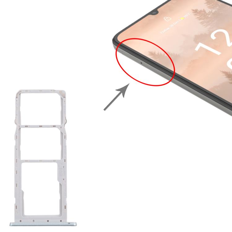Tiroir pour carte SIM d'origine Nokia C31 + tiroir pour carte SIM + tiroir pour carte Micro SD, pour Nokia C31 (Original)
