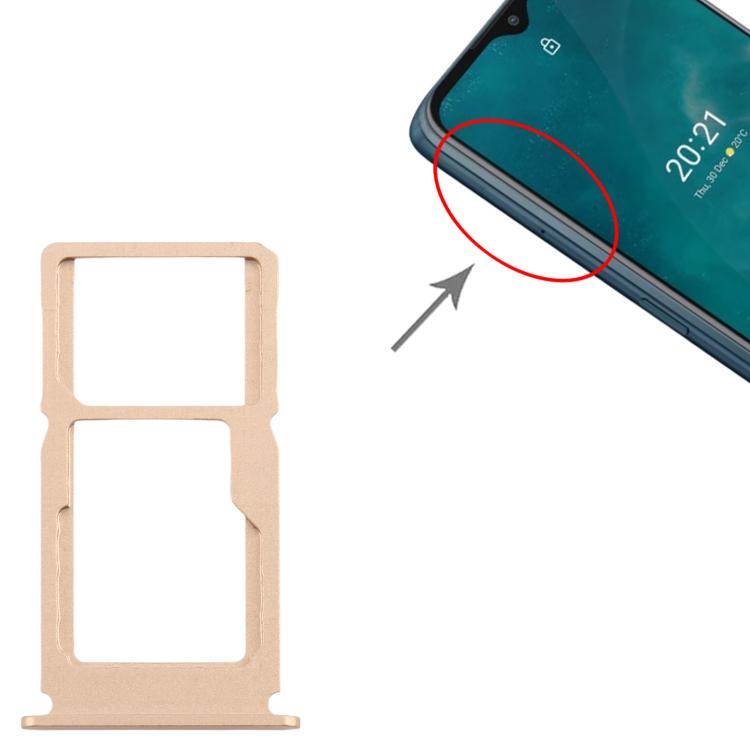 For Nokia G50 Original SIM Card Tray + SIM Card Tray / Micro SD Card Tray, For Nokia G50(Original)