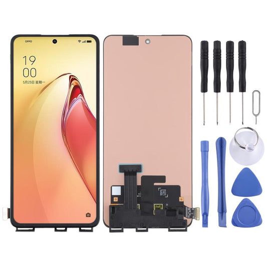For OPPO Reno8 Pro 5G CPH2357 Original AMOLED Material LCD Screen with Digitizer Full Assembly