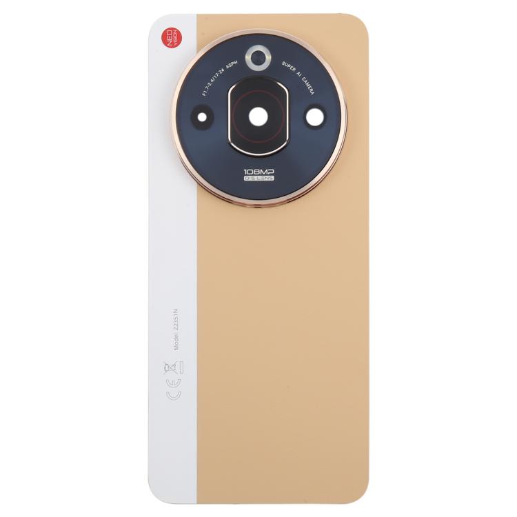 For ZTE nubia Focus Pro Z2351N Leather Battery Back Cover with Adhesive / Camera Lens Cover