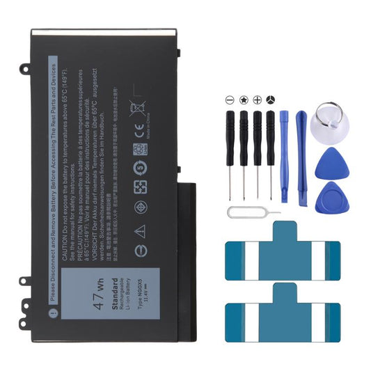 Batterie Li-ion 11.4V 47Wh NGGX5 pour Dell Latitude E5270 E5470 M3510 E5570 JY8D6 E5550 954DF 0JY8D6, 11.4V 47Wh NGGX5