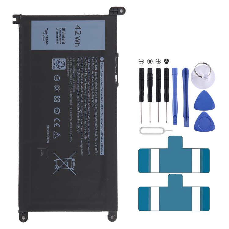11.4V 42Wh YRDD6 Li-ion Battery For Dell Vostro 3491 3591 3490 3590 3501 Inspiron 5481 5482 5485 5491 5591 5485 5585 5480