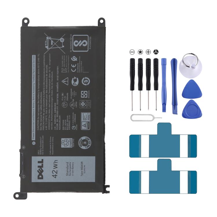 11.4V 42Wh WDXOR Li-ion Battery For Dell Inspiron 13 14 15 17 5000 7000 P69G001 5378 5379 5770 5570 P69G Vostro 5471