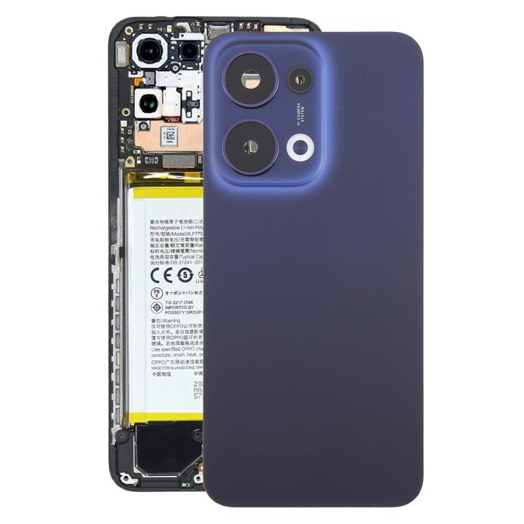 Cache arrière de batterie d'origine pour OPPO Reno13 avec cache d'objectif d'appareil photo, pour OPPO Reno13 (Original)
