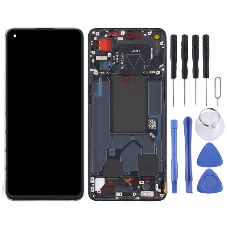 Original LCD Screen For OPPO Reno7 Pro 5G Digitizer Full Assembly with Frame