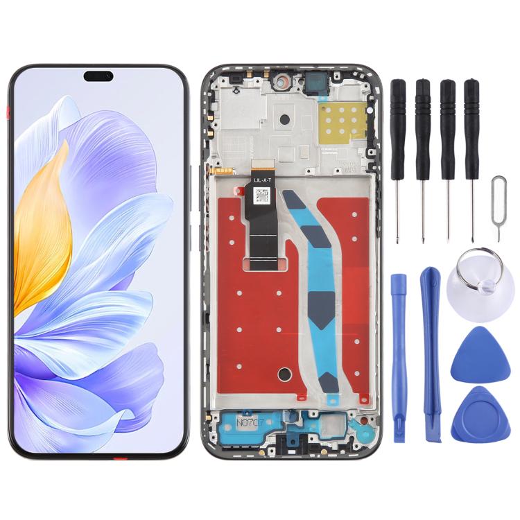 For Honor X60i Original LCD Screen Digitizer Full Assembly with Frame, For Honor X60i (Original), For Honor X60i (Original)