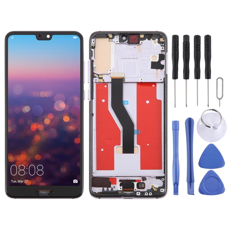 Pantalla LCD TFT para Huawei P20 Pro, ensamblaje completo con digitalizador y marco, sin identificación de huellas dactilares (TFT).