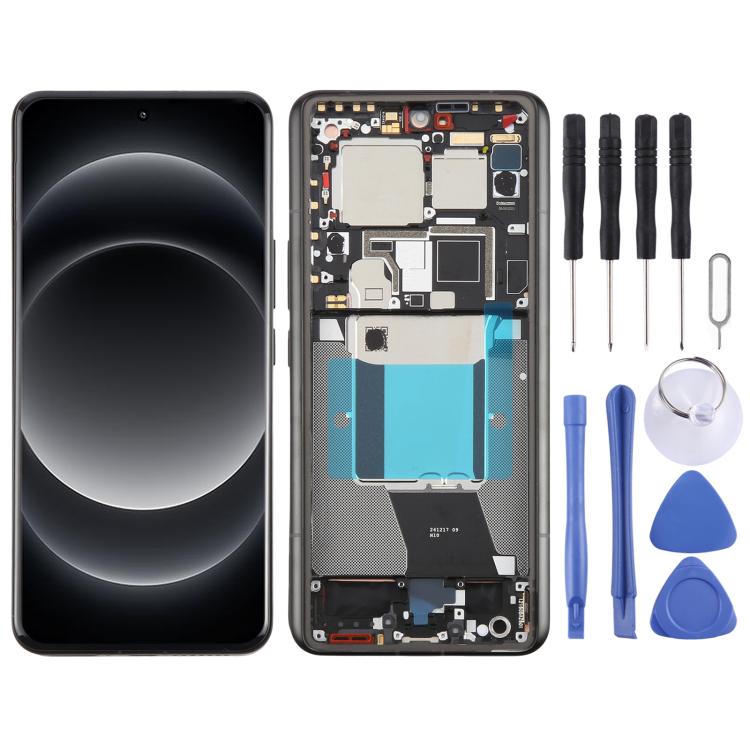 Écran LCD AMOLED d'origine pour Xiaomi 14 Ultra, assemblage complet avec châssis, pour Xiaomi 14 Ultra (Original)