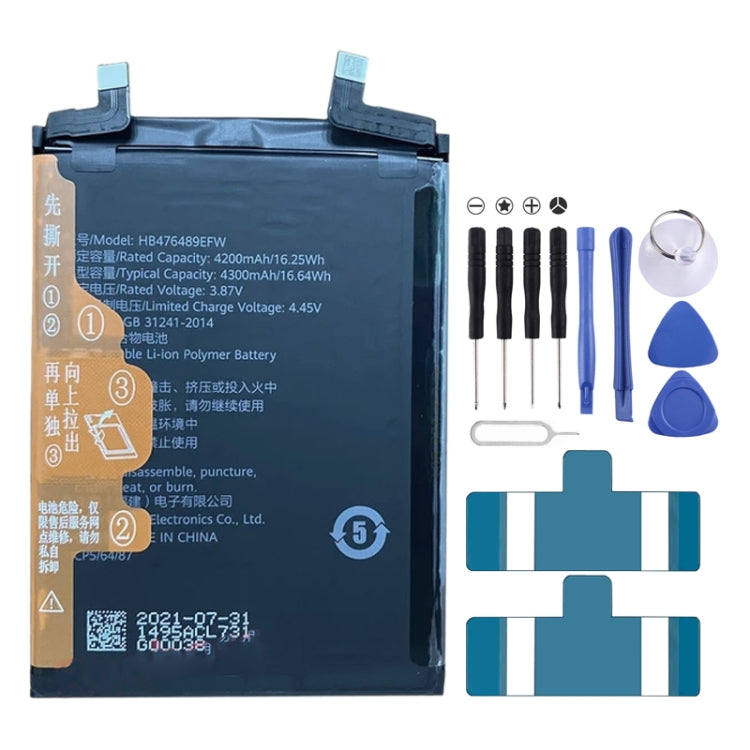 4200mAh Battery Replacement For Honor 50 / 60 SE / Nova 9 / NAM-AL00 NTH-AL00 GIA-AN00 HB476489EFW