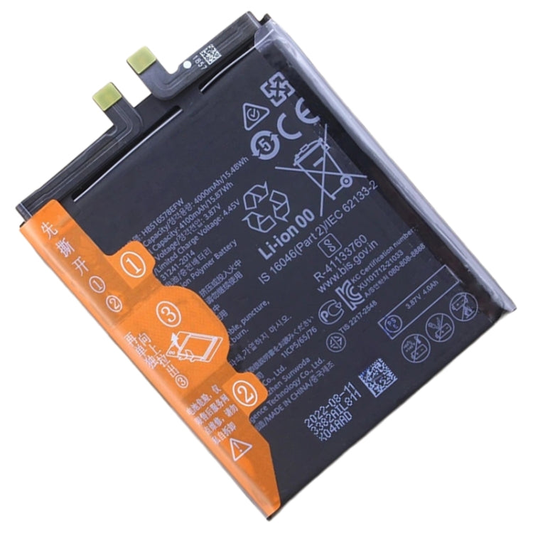 4100mAh Battery Replacement For Huawei P50 ABR-AL00 ABR-AL80 / P50E ABR-AL60 ABR-AL90 HB516578EFW