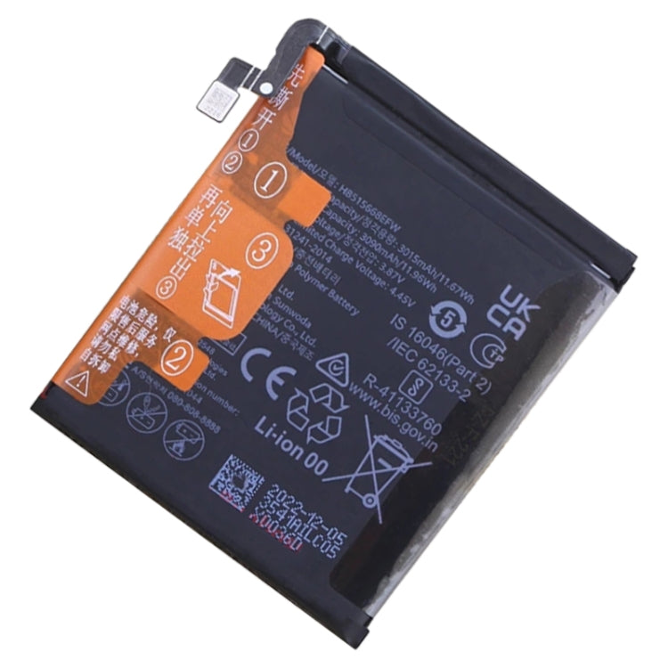Battery Replacement For Huawei P50 Pocket BAL-AL00 / Pocket S BAL-AL60 HB515668EFW HB513341EFW