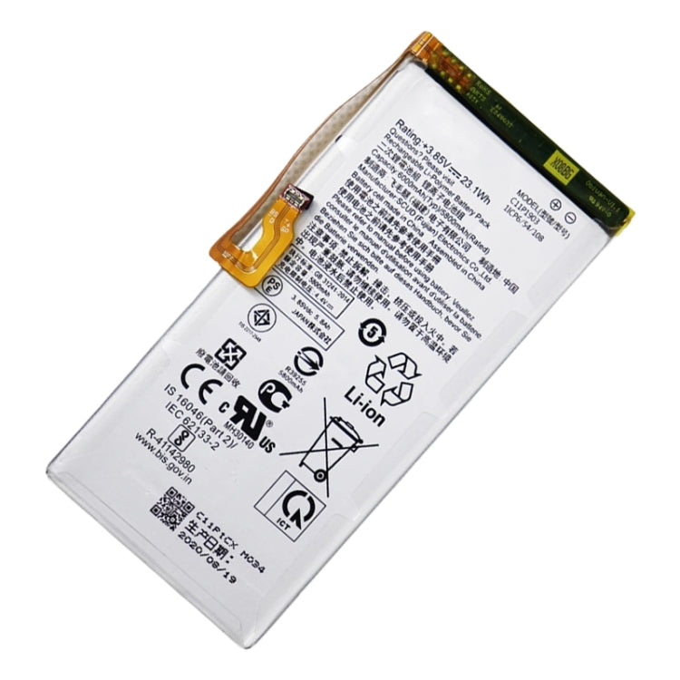 6000mAh Battery Replacement For ASUS ROG Phone 3 ZS661KL C11P1903