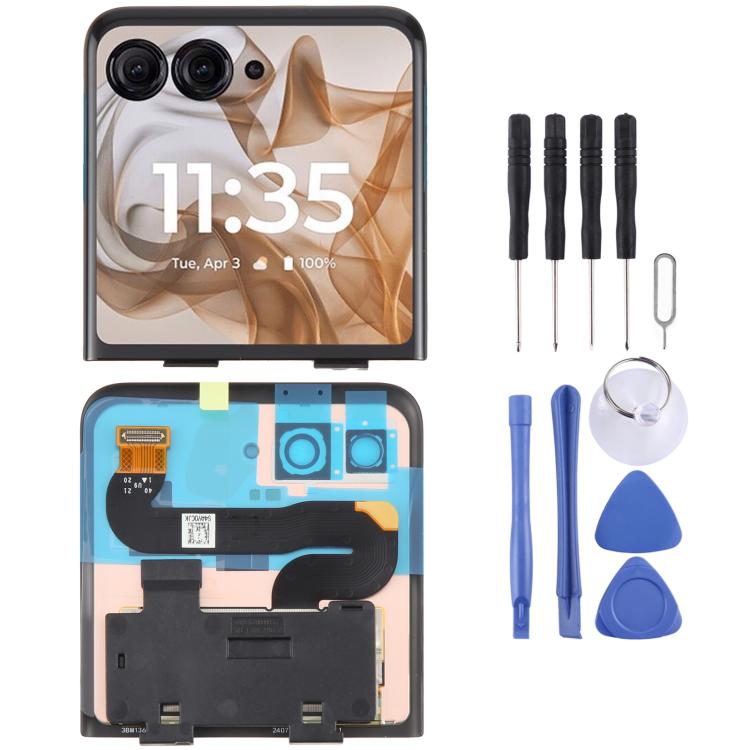 Écran LCD secondaire d'origine pour Motorola Razr 50 avec numériseur complet, pour Motorola Razr 50 (Original)