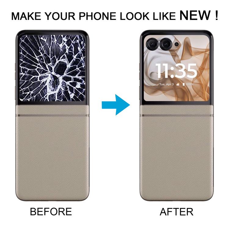 Écran LCD secondaire d'origine pour Motorola Razr 50 avec numériseur complet, pour Motorola Razr 50 (Original)