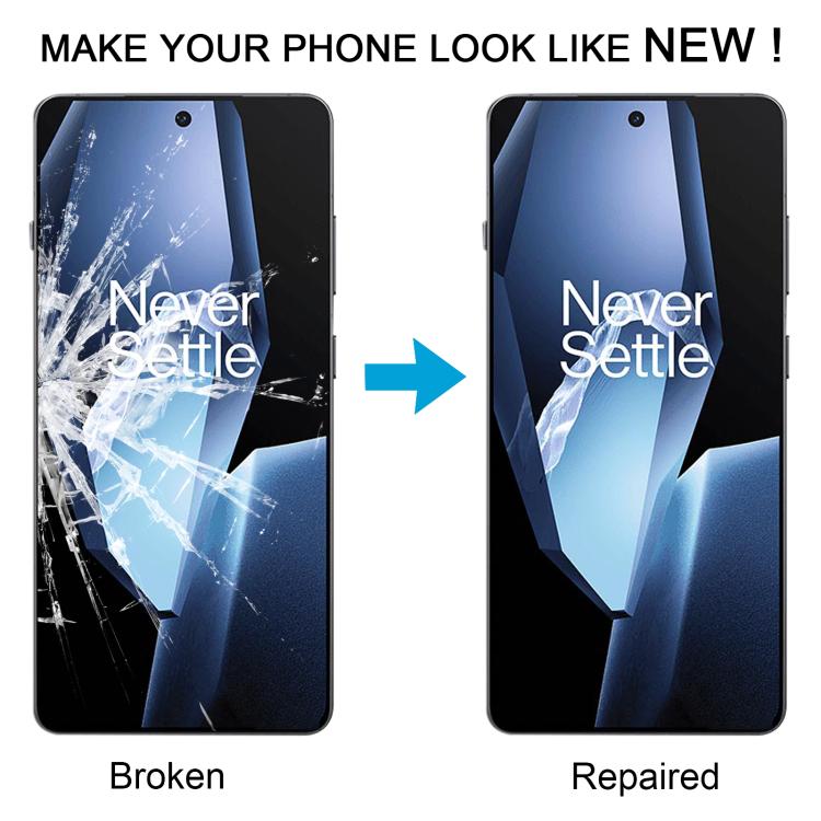Lente de cristal exterior para pantalla frontal OnePlus Ace 5 PKG110 con adhesivo OCA ópticamente transparente. Para OnePlus Ace 5