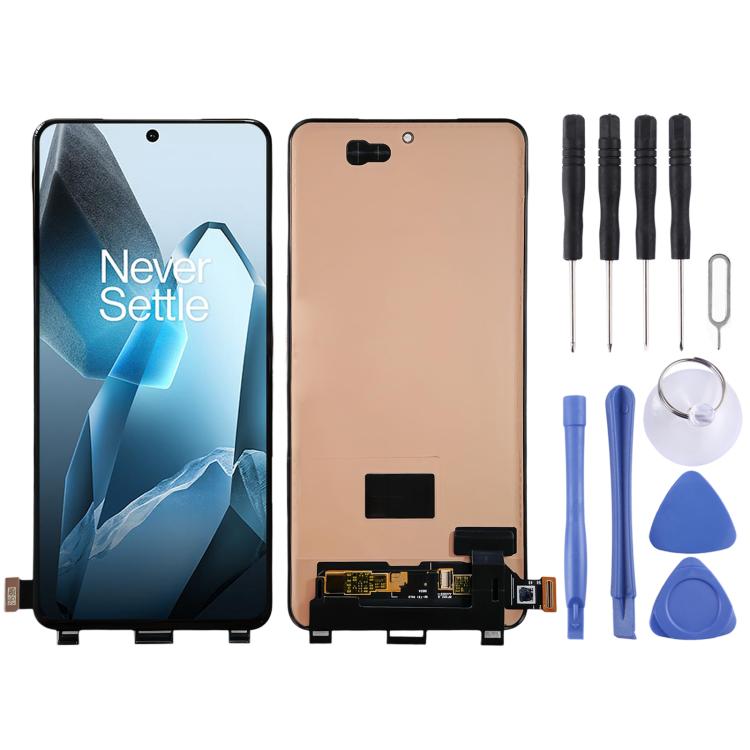 Pantalla LCD AMOLED original para OnePlus 13 CPH2655 CPH2653 PJZ110 con digitalizador, ensamblaje completo sin cable flexible para huella dactilar.