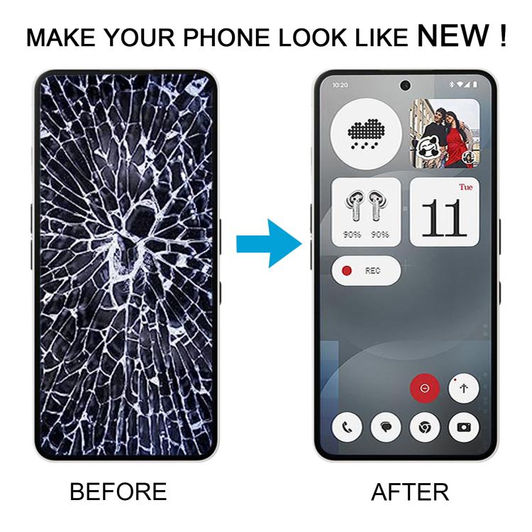 For Nothing Phone 3a A059 AMOLED Original LCD Screen Digitizer Full Assembly with Frame, For Nothing Phone 3a(Original,Black)