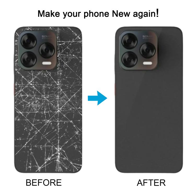 For ZTE Blade V70 Design Glass Battery Back Cover with Adhesive