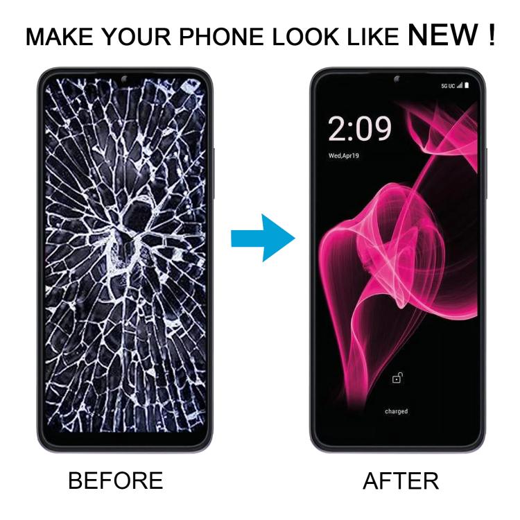 For T-Mobile REVVL 6X 5G LCD Screen Digitizer Full Assembly with Frame