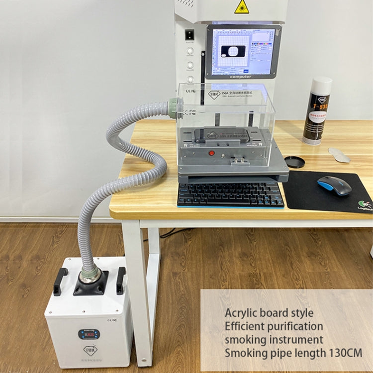 TBK618 220V Soldering Fume Extractor Industrial Soldering Iron Fume Laser Marking Fume Extractor Mobile Purifying Smoke Apparatus