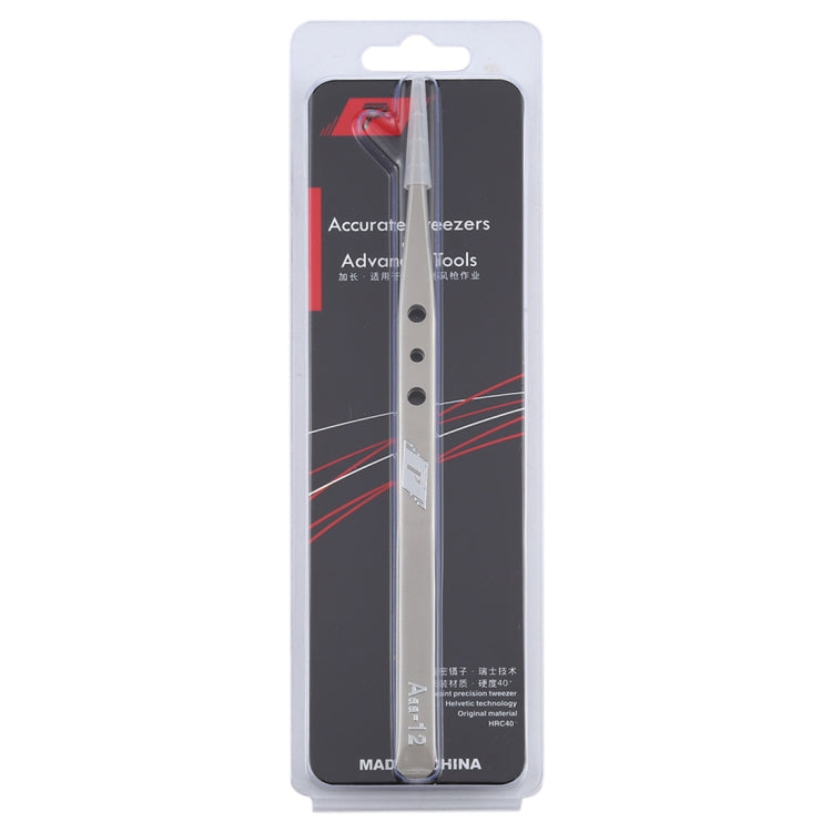 Aaa-12 Precision Repair Tweezers Long Pointed Stainless Steel